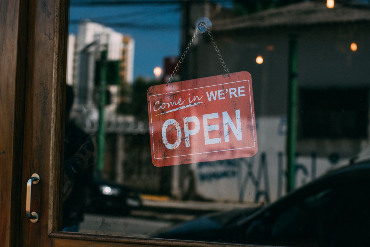 Welcome sign — by appointment in Sandy Springs